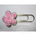 fashional soft pvc 3D flower shape book mark
